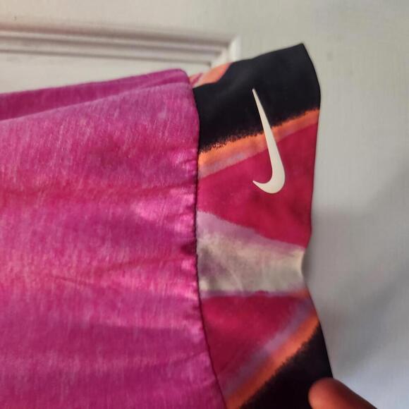 Nike Women's Pink and Multicolor Tank Top with built in bra- Size Medium - Picture 2 of 7